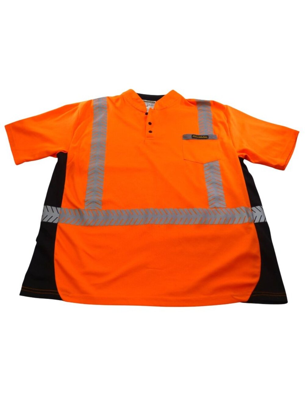 KwikSafety ANSI/ISEA Class 2 High-Visibility Orange Safety Polo Shirt XL Reflect
